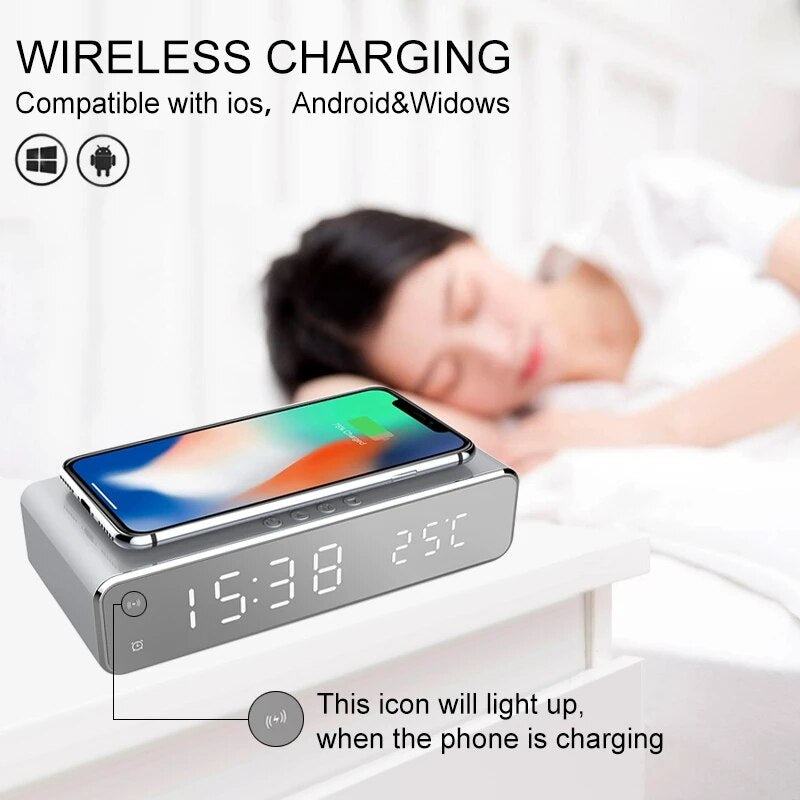 3 in 1 LED Alarm Clock with Fast Wireless Charger - Premium Chargers & Powerbanks from Dressmycell.com - Just $30! Shop now at Dressmycell.com 3 in 1 LED Alarm Clock with Fast Wireless Charger - Premium Chargers & Powerbanks from Dressmycell.com - Just $30! Shop now at Dressmycell.com